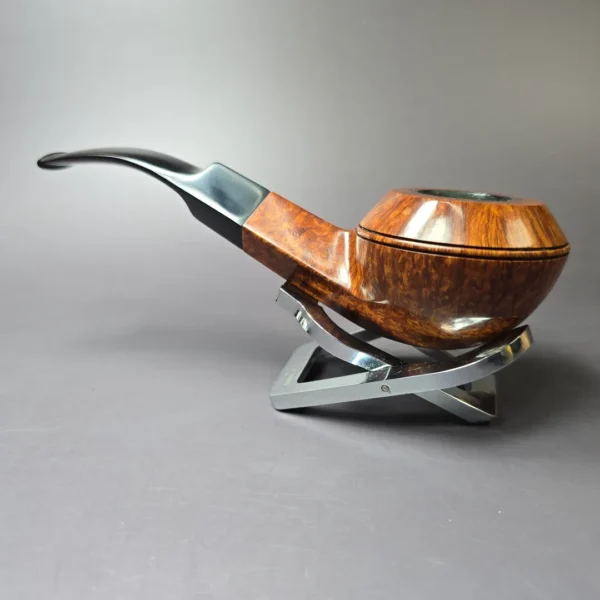 Dunhill 1961 Root Briar ODA 839 Smooth Bent Bulldog Estate Briar Pipe, English Estates - Image 7