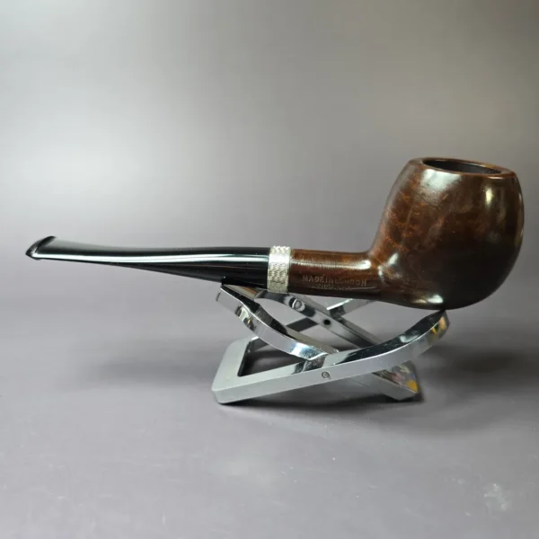Jacobean Original by Les Wood Smooth Apple Estate Briar Pipe, Unsmoked - Image 7