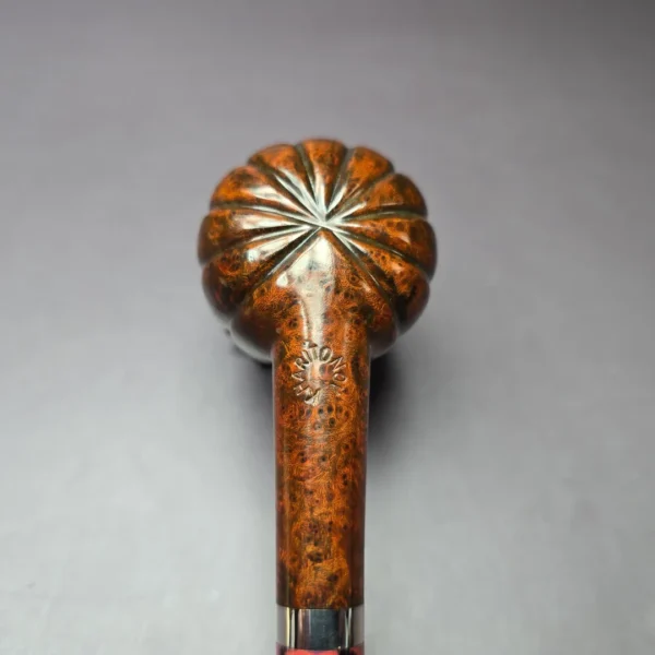 Andrey Kharitonov Smooth Tulip w/ Silver Handmade Briar Pipe, New - Image 8