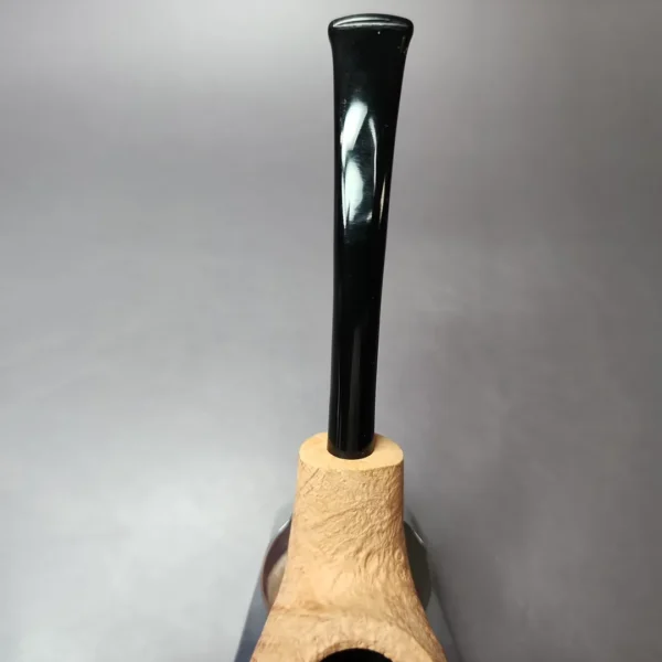 Morgan Bones Sandblasted Demiwarden Apple Briar Pipe, New - Image 8