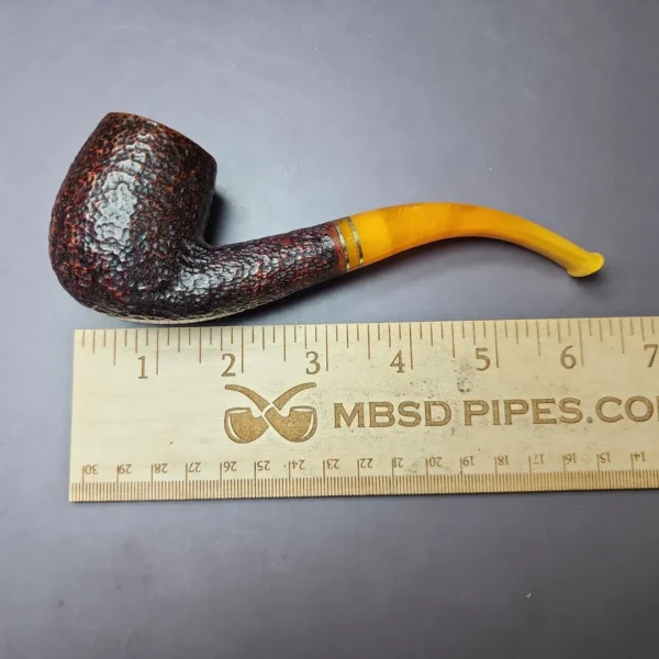 Savinelli for Pipes Ltd Rusticated Bent Billiard Estate Briar Pipe, Italian Estates - Image 8