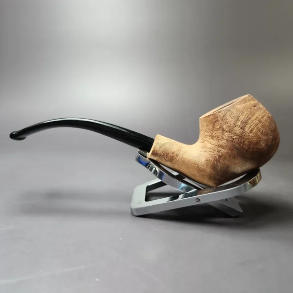 Morgan Bones Sandblasted Demi-warden Estate Briar Pipe, New - Image 8