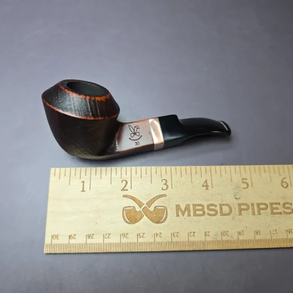 Morgan BlackJack 30 Sandblasted Bulldog Briar Pipe, New - Image 8