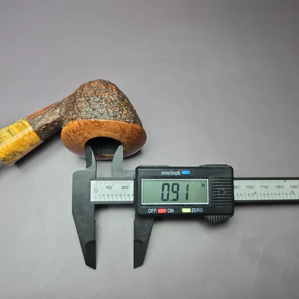 Randy Wiley Galleon Rusticated Freehand Estate Briar Pipe - Image 8