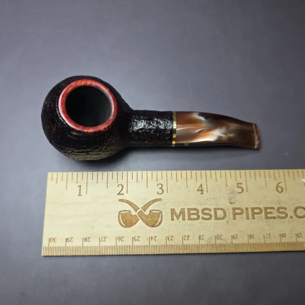 Savinelli Roma Lucite 320 KS Rusticated Estate Briar Pipe, Italian Estates 6mm - Image 8