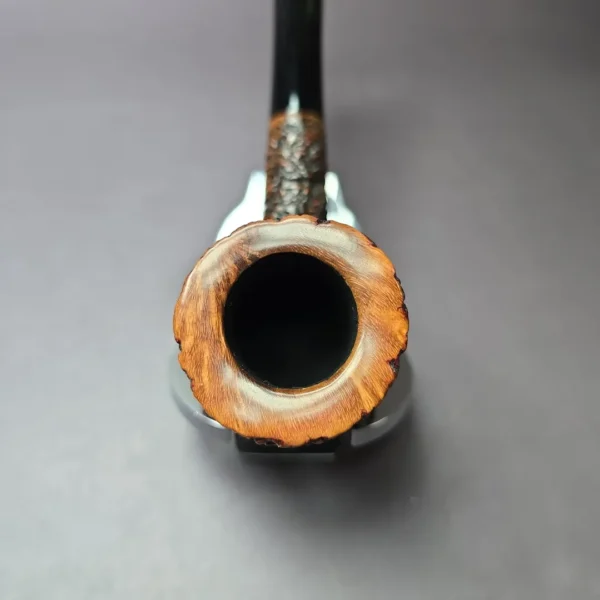 Castello Sea Rock KKK 19 Rusticated Zulu Estate Briar Pipe, Italian Estates - Image 8