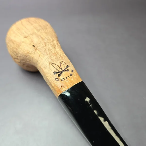 Morgan Bones Sandblasted Panel Shank Apple Briar Pipe, New - Image 8
