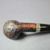 Tudor Bark by Les Wood Sandblasted Billiard Estate Briar Pipe, English Estates - Image 8
