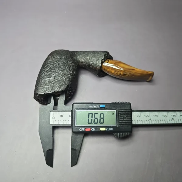 Peter Toth Sandblasted Freehand Handmade Briar Pipe, New - Image 8