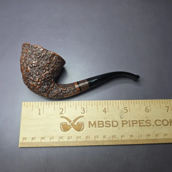 Steve Weiner 1999 Rusticated Dublin Estate Briar Pipe, American Estates - Image 8