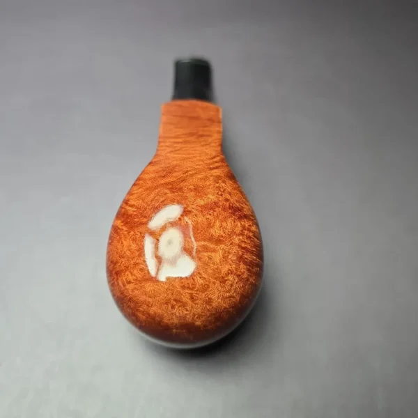Giordano Lucca 0 Smooth Panel Shank Brandy Estate Briar Pipe, Unsmoked, 9mm - Image 8