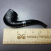 Cesare Barontini Linea Rusticated Bent Billiard Estate Briar Pipe, Unsmoked, 9mm - Image 8