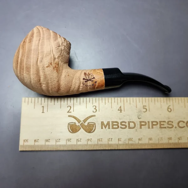 Morgan Bones Sandblasted Brandy Briar Pipe, New - Image 8