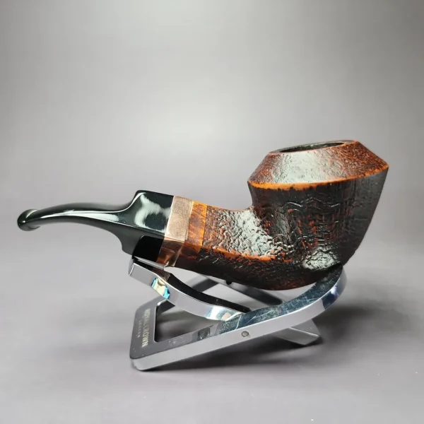 Morgan BlackJack 20 Sandblasted Bulldog Briar Pipe, New - Image 8
