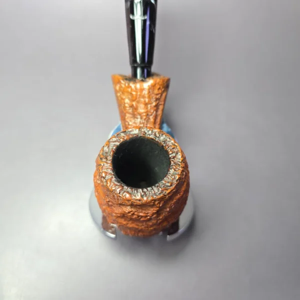 Caminetto Business 82 Rusticated Egg Estate Briar Pipe, Italian Estates - Image 8