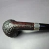 Dunhill 1980 Shell 4103 Billiard w/ Silver Estate Briar Pipe, English Estates - Image 8