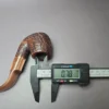 Savinelli Roma Lucite 614 Rusticated Bent Billiard Estate Briar Pipe, Italian Estates - Image 8