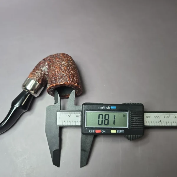 Savinelli Dry System 621 Rusticated Bent Dublin Estate Briar Pipe, Italian Estates - Image 8