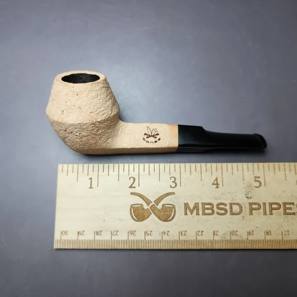 Morgan Bones Sandblasted Bulldog Briar Pipe, New - Image 8