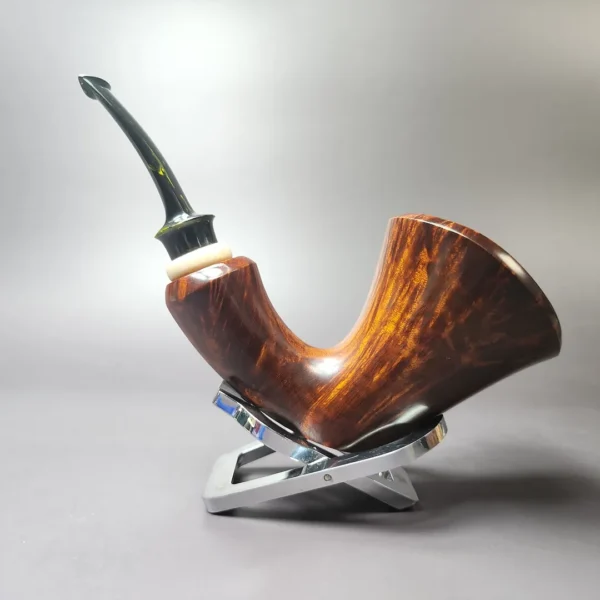 SU Pipes XL Smooth Dublin w/ Ivorite Handmade Briar Pipe, New - Image 3