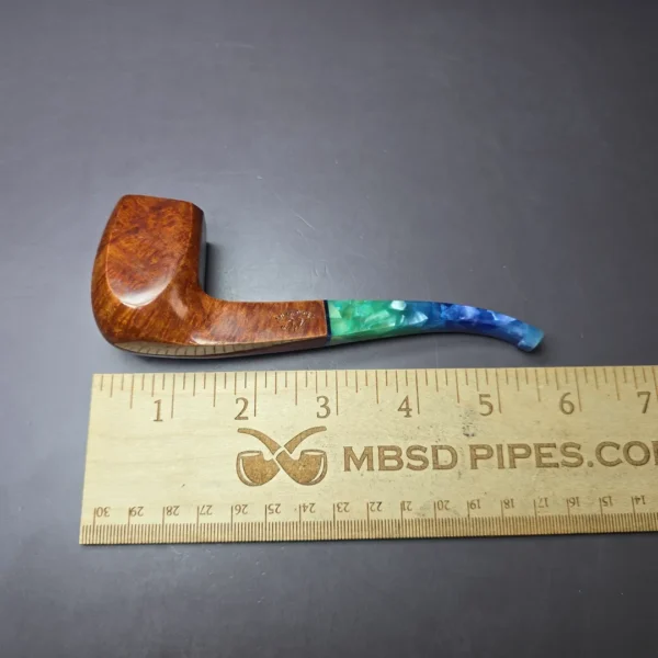 Mina Pipes Smooth Panel Estate Briar Pipe, Unsmoked - Image 8