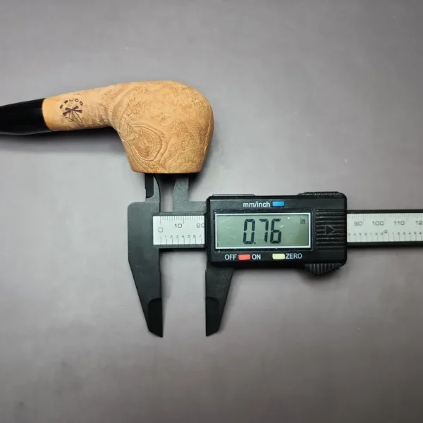 Morgan Bones Sandblasted Prince Briar Pipe, New - Image 8