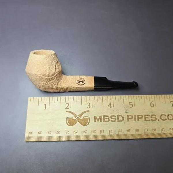 Morgan Bones Sandblasted Bulldog Briar Pipe, New - Image 8