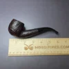 James Upshall w/ Bill Taylor Sandblasted Bent Apple Estate Briar Pipe - Image 8
