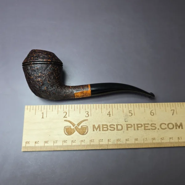 Mina Pipes Sandblasted Rhodesian Estate Briar Pipe, Unsmoked - Image 8
