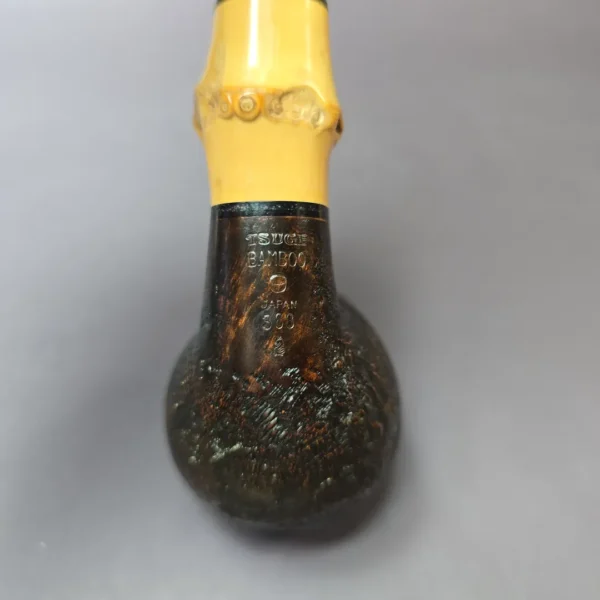 Tsuge Bamboo 363 Sandblasted Egg Estate Briar Pipe, Unsmoked, 9mm - Image 8