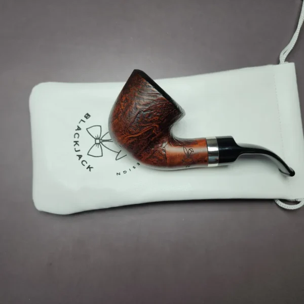 Morgan BlackJack 20 Sandblasted Dublin Briar Pipe, New - Image 8