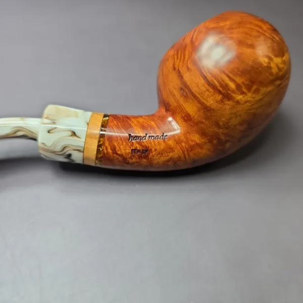 Stefano Santambrogio Smooth Author Estate Briar Pipe, Italian Estates - Image 8