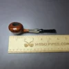 Mina Pipes Smooth Squat Tomato w/ Horn Estate Briar Pipe, Unsmoked - Image 8