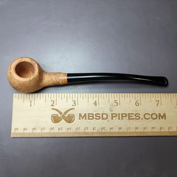 Morgan Bones Sandblasted Churchwarden Briar Pipe, New - Image 8