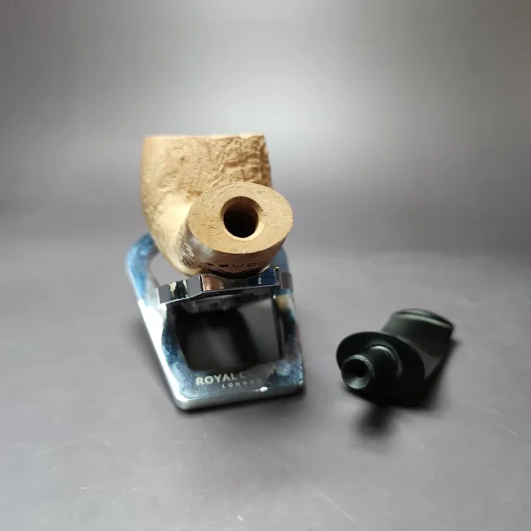 Morgan Bones Sandblasted Nosewarmer Pot Briar Pipe, New - Image 9