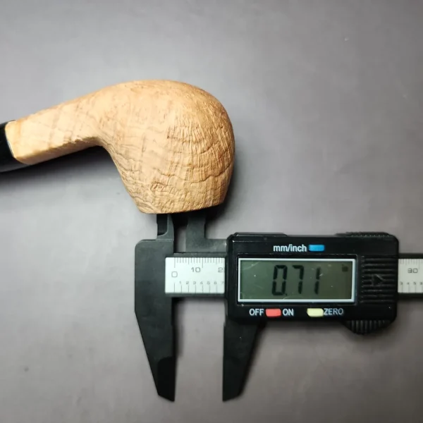 Morgan Bones Sandblasted Panel Shank Apple Briar Pipe, New - Image 9