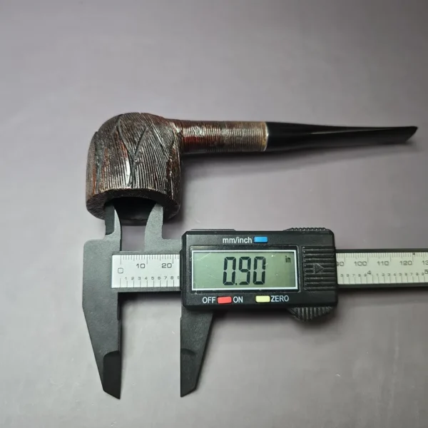 Kaywoodie Fine Line Wire Rusticated Pot Estate Briar Pipe, American Estates - Image 9