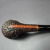 Castello Sea Rock KKK 19 Rusticated Zulu Estate Briar Pipe, Italian Estates - Image 9