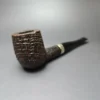 Tudor Bark by Les Wood Sandblasted Billiard Estate Briar Pipe, English Estates - Image 9