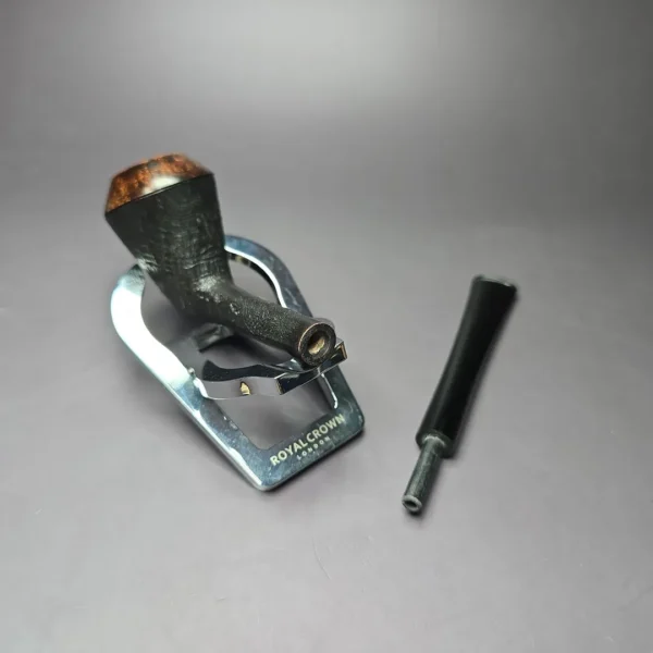 Nuttens Handmade Partially Sandblasted Rhodesian Estate Briar Pipe, Unsmoked - Image 9