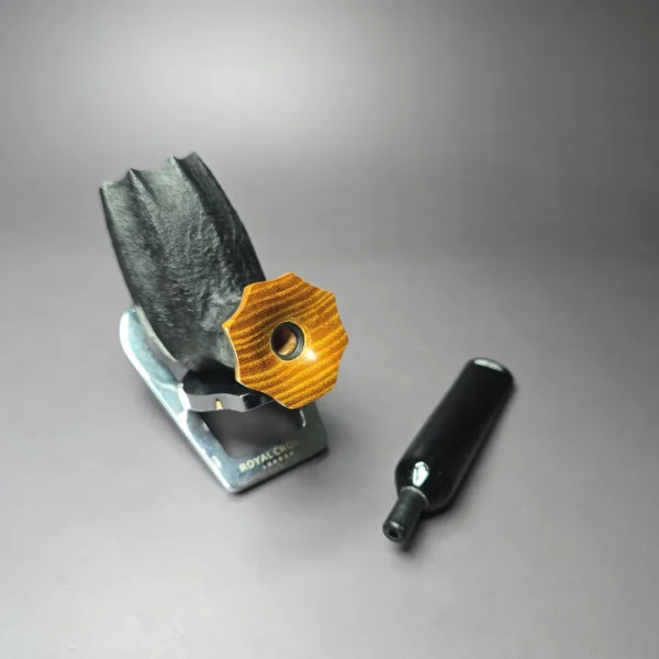 Peter Toth Sandblasted Panel Stack Freehand Handmade Briar Pipe, New - Image 9