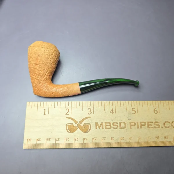 Sean Reum Sandblasted Stack Rhodesian Handmade Briar, Pipe New - Image 9
