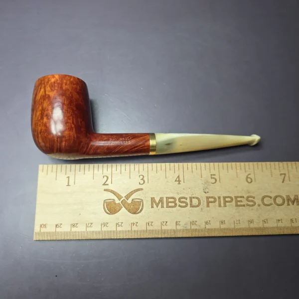 Savinelli Punto Oro 114 KS Smooth Billiard w/ Gold Estate Briar Pipe, Unsmoked, 6mm - Image 9