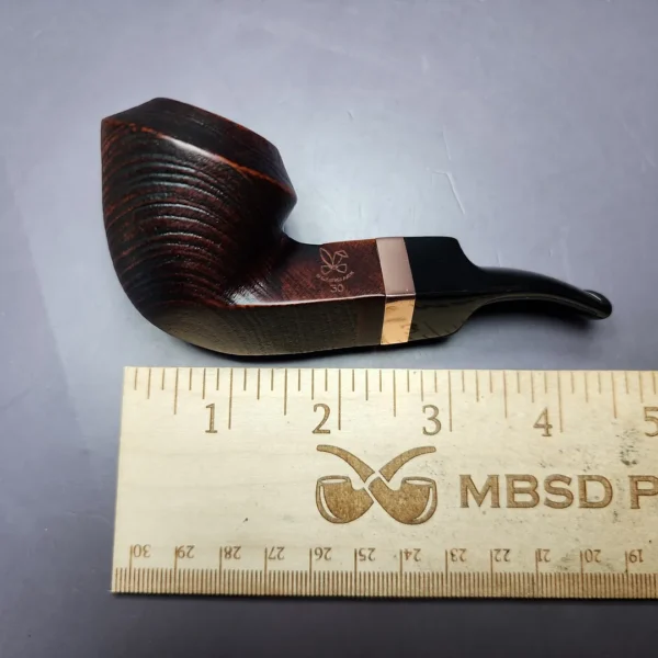 Morgan BlackJack 20 Sandblasted Bulldog Briar Pipe, New - Image 9