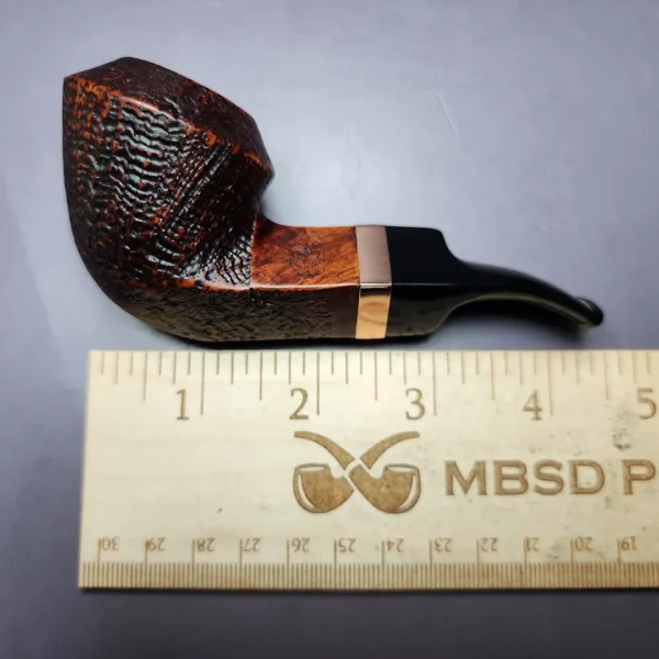 Morgan BlackJack 20 Sandblasted Bulldog Briar Pipe, New - Image 9