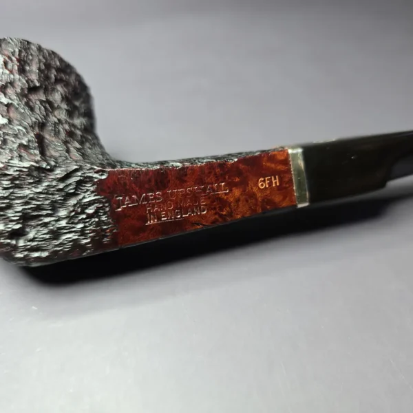 James Upshall Bark w/ Les Wood Silver Yachtsman Estate Briar Pipe, Unsmoked - Image 9