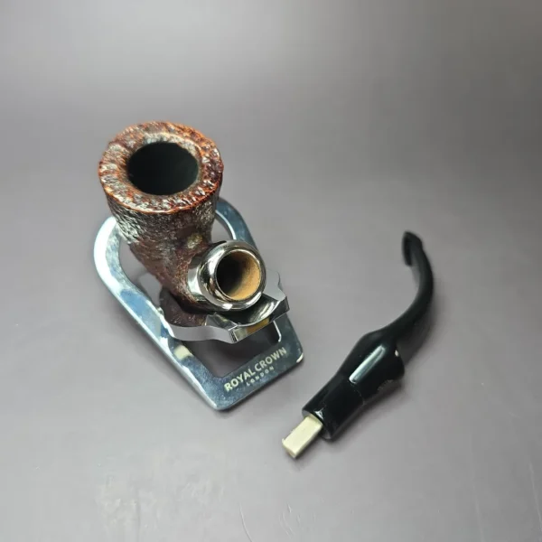 Savinelli Dry System 621 Rusticated Bent Dublin Estate Briar Pipe, Italian Estates - Image 9