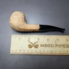 Morgan Bones Sandblasted Panel Shank Apple Briar Pipe, New - Image 9