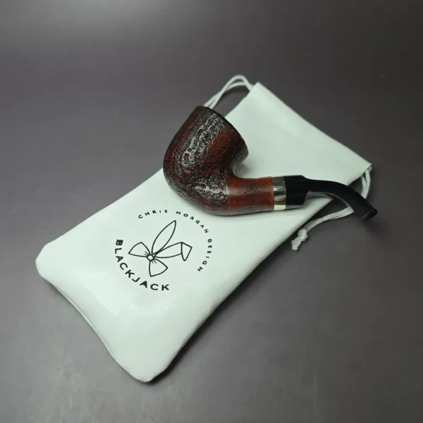 Morgan BlackJack 20 Sandblasted Dublin Briar Pipe, New - Image 9