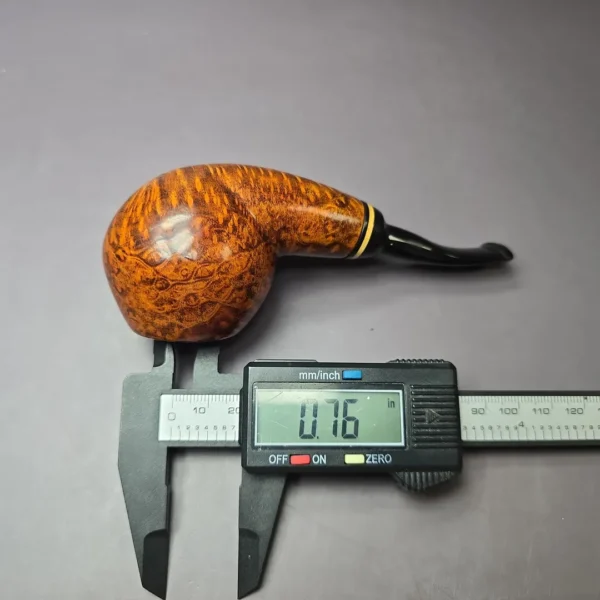 Mina Pipes Smooth Apple w/ Boxwood Estate Briar Pipe, Unsmoked - Image 9